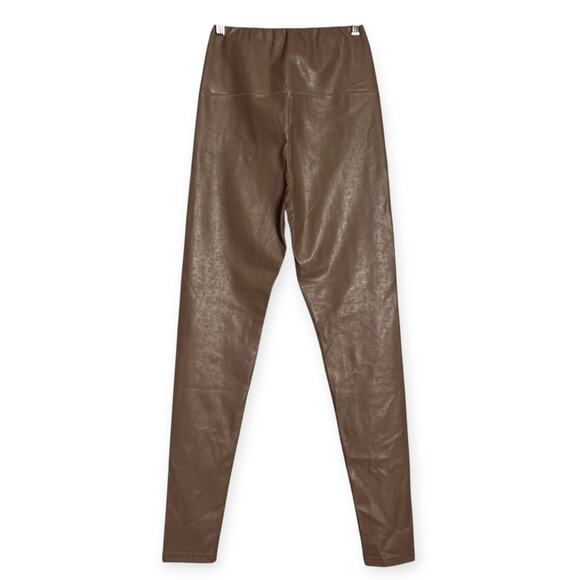NEW Aritzia Wilfred Free Daria Pant SIZE M Taupe HR Vegan Leather Leggings NWT - Picture 4 of 10